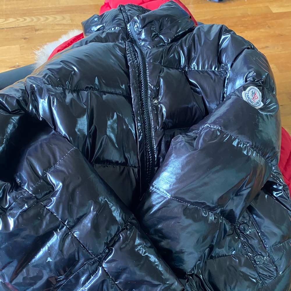 Moncler Black bomber jacket